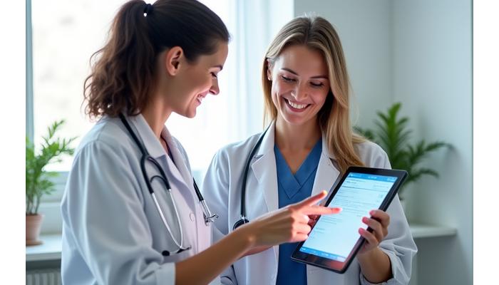 Doctor ce explică un plan de tratament unui pacient, subliniind importanța sfatului medical specializat
